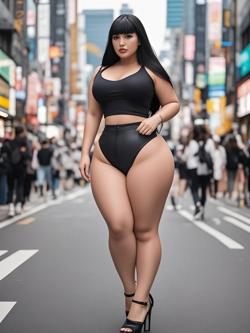 (8k, best quality, masterpiece:1.2), (realistic, photo-realistic:1.37), ultra-detailed, 1 girl,cute, solo, (tifa lockhart), (big breasts),(beautiful detailed eyes), (smile:1.2), (closed mouth), erotic pose, dancing, neon lights, cityscape, depth of field, dark intense shadows, sharp focus, village in background, flowers in background, motion blur, motor bikes, depth of field, good composition, morning glowing light, Fantasy, dating,(nose blush), full body image, tight full yoga pant with matching top, black hair, tight sports bra and top, full body, lips, pretty face, low-tied long hair, (morning:1.3), intricate, bokeh, deep cleavage, cinematic lighting, photon mapping, radiosity, physically-based rendering, (Tetsuya Nomura style), dynamic yoga pose, feminine curves, voluminous curvy body, beautiful body, most beautiful pakistani pornstar face like Hina Rabbani Khar, super sexy, translucent skin, thich thighs, big hips, looking at the viewer, shot from below, alluring face, highly detailed, hyper realistic, 8K, uhd, 3D, HDR