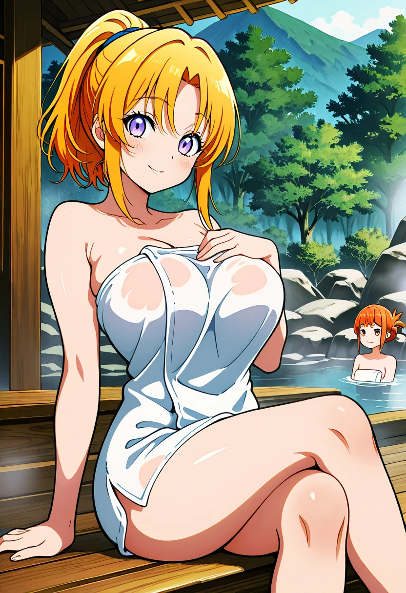 masterpiece,top-quality,ange,crossange Rondo of angels and dragons,1girl,solo,blonde hair,outside splash hair,short hair,neckline is a little long,pink eyes,ahoge,beauty,very huge breasts,narrow waist,bust size is 130cm,Water pooling,crying,sexy,soaked,seductive anime girl, oppai, biomechanical oppai,oppai proportions,Both hands are tied behind their backs and restrained,show oppai,chikubi,Completely naked,not wearing clothes,naked,put both hands behind her back,Water pooling,zenra