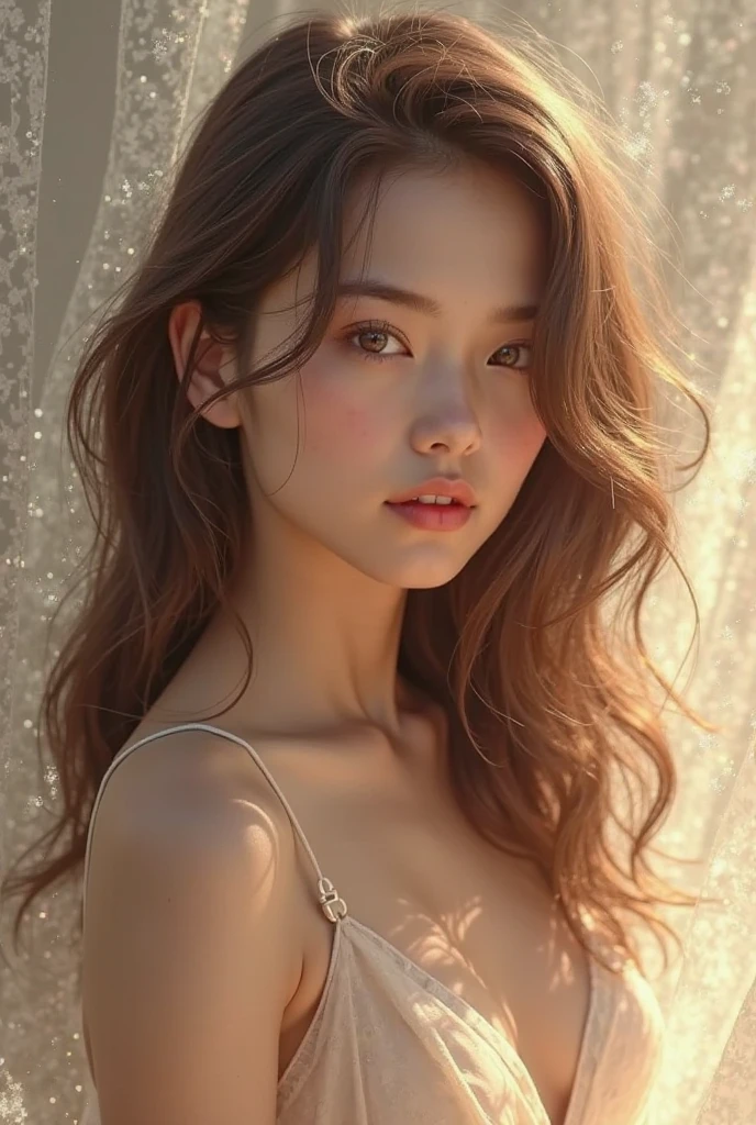 (((masterpiece, highest quality, Very detailed))), One doll-like female in gothic lolita fashion, 14 years old, Accurate anatomy (beautiふul gray eyes, very, very large slitted eyes, delicate, , beautiふul eyes, very, very length eyelashes, Thin Nose, Small Mouth, Thin lips, Thin body, slightly length neck, rather thin shoulders, length thin arms, length thin legs), Precise pose (facing forward), Precise makeup (Unhealthy complexion, Natural Makeup, Light brown eyeshadow, very light pink blush, natural and natural very light pink lipstick), Accurate Skin (clear white, perfectly smooth), Accurate hair (Bright and clean silver hair, Vertically curled silver, length, Windblown Hair), Accurate costumes (black dress with ruffles, lace and black roses, A black dress that reveals shoulders and chest), Accurate lighting (Dim Light, Oblique light) Photographic equipment (SLR, single focus lens), setting (f/1.8, S400, ISO100), Accurate background (Plain Black), Highly realistic photos that accurately capture the entire body, (((Dramatically improved overall accuracy, creating a Very detailed and realistic image))).