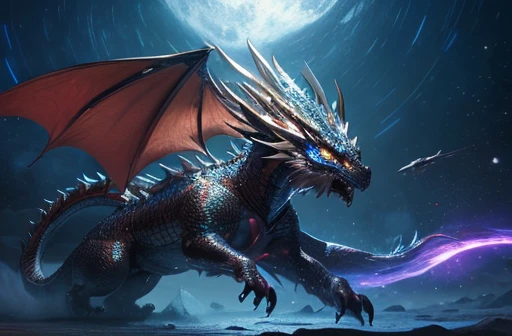 ChatGPT What a dragon from the House of the Dragon universe inspired by onyx stone would look like?
ChatGPT A dragon inspired by onyx stone would have an impressive and majestic appearance, with some characteristics that could include:
Glossy Black Body: The predominant color of the dragon would be a deep, shiny black., similar to the polished surface of an onyx stone. Its scales would be smooth and reflect light in a subtle way., creating a glossy effect.
piercing eyes: The dragon's eyes could shine brightly, maybe in shades of amber or red, contrasting with the darkness of your body. This would give the dragon a mysterious and hypnotic appearance..
Veins and Patterns: Just as onyx often has internal layers and patterns, the dragon could have lighter veins or patterns on its scales, that resemble the natural lines of the stone.
mystic energy: As onyx is a stone often associated with protection and spiritual energy, the dragon could exude an aura of mystical power, maybe with special defense skills or black magic.
Onyx Claws and Teeth: The dragon's claws and teeth could be even brighter and sharper, as if they were made of pure onyx, reinforcing its strength and lethality.
imposing wings: The wings could be wide and powerful, with the membrane between the bones having a translucent appearance and a subtle shine, similar to the reflection of light on a polished onyx stone.
Dark Fire: Instead of traditional fire, the dragon could expel black fire or a dark, ethereal flame, that consumes light and generates a bone-chilling cold instead of heat.
majestic presence: The overall presence of the dragon would be imposing and majestic, emanating a sense of respect and reverence, similar to the way a precious piece of jewelry attracts attention and admiration.
These elements combined would result in a dragon that is not only visually stunning, but also embodies the mystical and protective properties associated with onyx stone.
Can you re