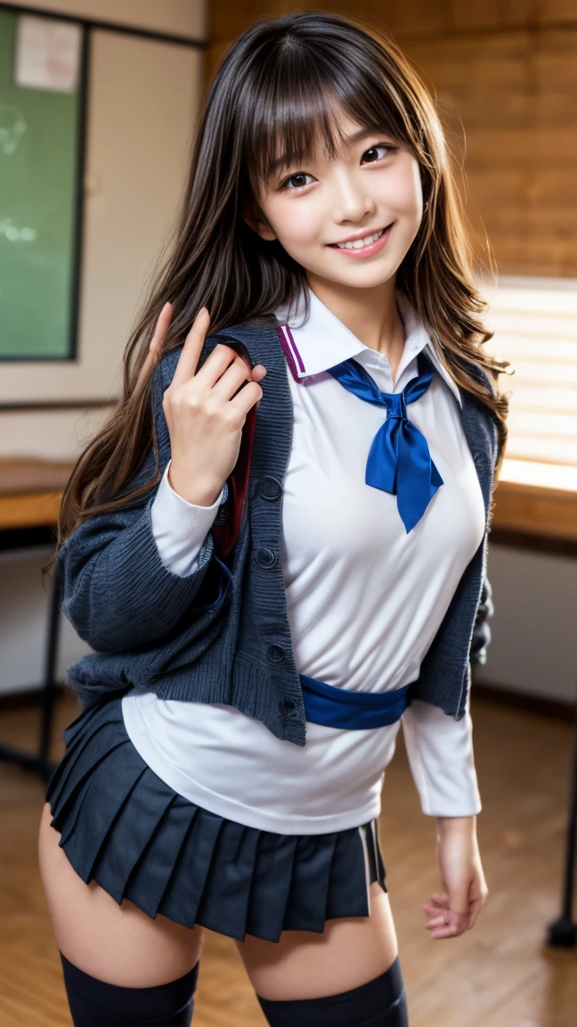 Browsing Caution、Open chest、A neat and clean female college student、 people、Off-field、(Slime-ified、Great tit、flat 、Great tit)、Photorealistic、detailed, Skin Texture, 超detailedな、Delicate and sexy collarbone、Laughter、非常にdetailedな顔、detailedな唇、detailedな目、double eyelid、Sheer white panties that can be seen through the skirt、((standing、 uniform、White panties visible from the skirt、Sheer white shirt、All the buttons on his shirt are undone.:1:1、White bra visible through open shirt:1.1、Dark blue pleated micro mini、Slightly lift the hem of the skirt with both hands,,,))、Point your ass to the camera、face looking at the camera