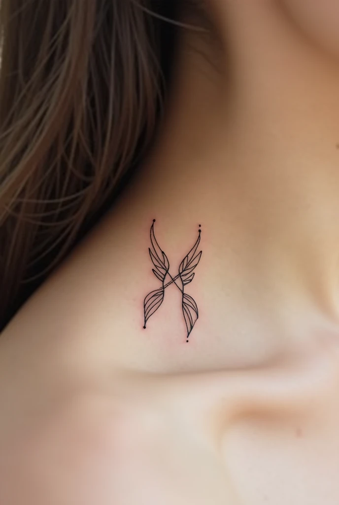 a close up of a woman with a tattoo on her back, symmetrical wings on back, large wings on back, angelic wings on her back, ink outline, wings on back, line drawing tattoos, highly intricate wings!, beautiful opened wings, big angel wings on back, strong linework, butterfly wings, higly detailed black ink outline, transparent wings, detailed wings