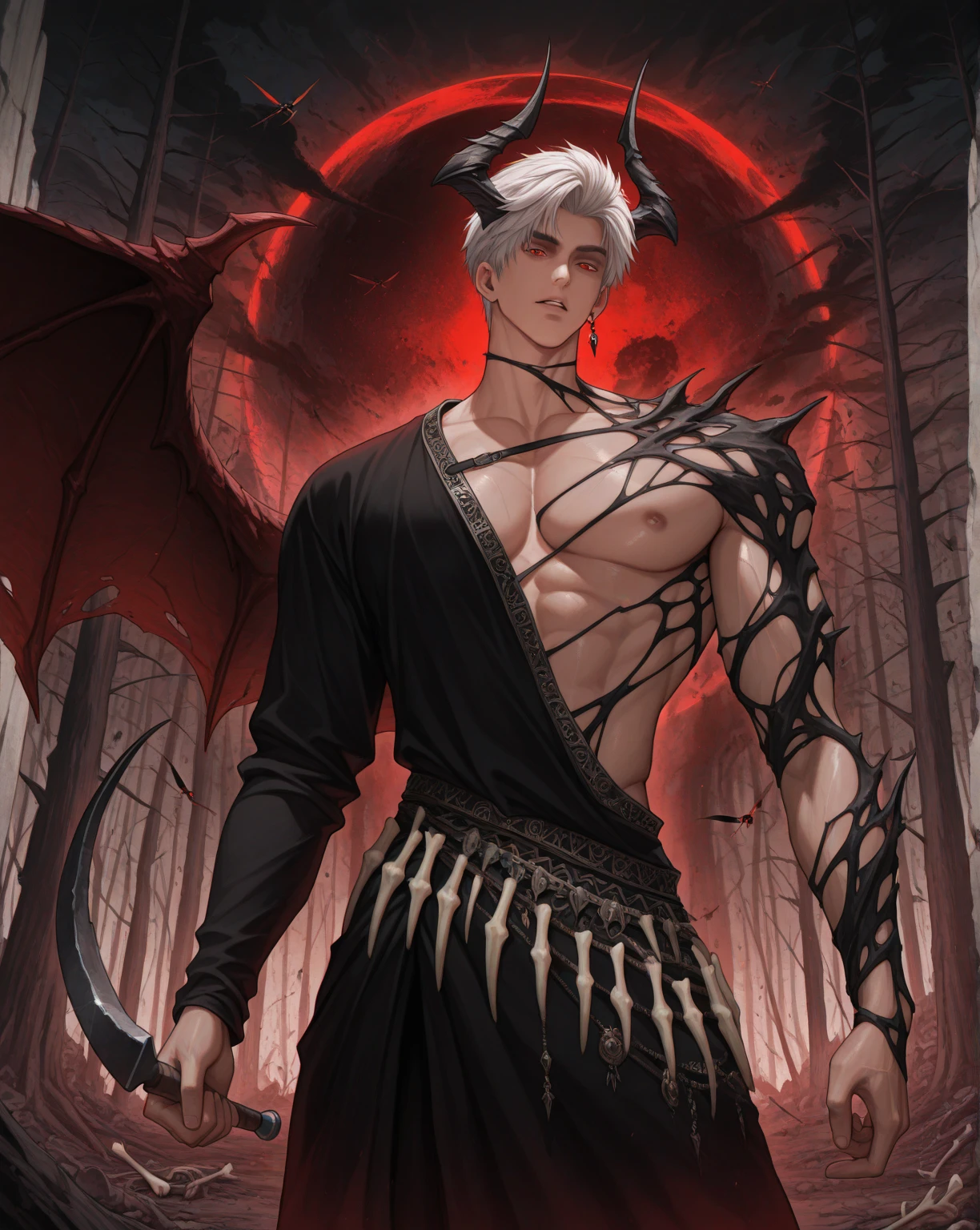 The boy who offered himself to the Demon King for the sake of the world. Nearly naked, Just a cloth wrapped around my waist. Different world. Fantasy. Chained. His body slowly々Being demonized