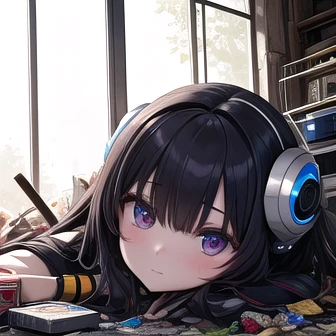 Best quality, masterpiece, a girl, black hair, white shirt, small breasts, headphones, open mouth, tears, blood on the ground, terrified expressions, on the helicopter, close-up, girl front
