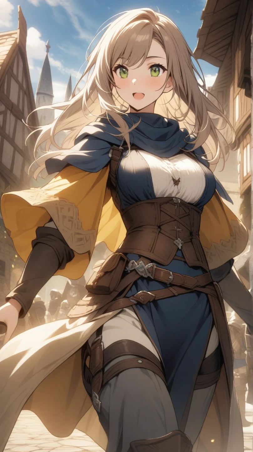 (full body:1.3), (extremely detailed CG unity 8k wallpaper),(masterpiece), (best quality), (ultra-detailed), (best illustration),(best shadow), (sharp eyeliner, eyeshadow, detailed eyes:1.1), (battlefield background:1.3), WW1, fort faux, fortress, ruin, demaged building, grey sky, concrete, artillery, distance explosion, black smoke, (looking at viewer:1.3), beautiful hands, warm smile, (holding a flag:1.2), cheering up,
BREAK jeanne d'arc, (gigantic huge hanging breasts:1.4), (WW1 French soldier:1.25), (blue helmet:1.15), blonde long hair, (beautiful glowing blue eyes), warm smile, holy light, saint, savior <lora:jeanneDarcFate_v10:0.75> <lora:ww1_french_soldier_v0.2:0.55>