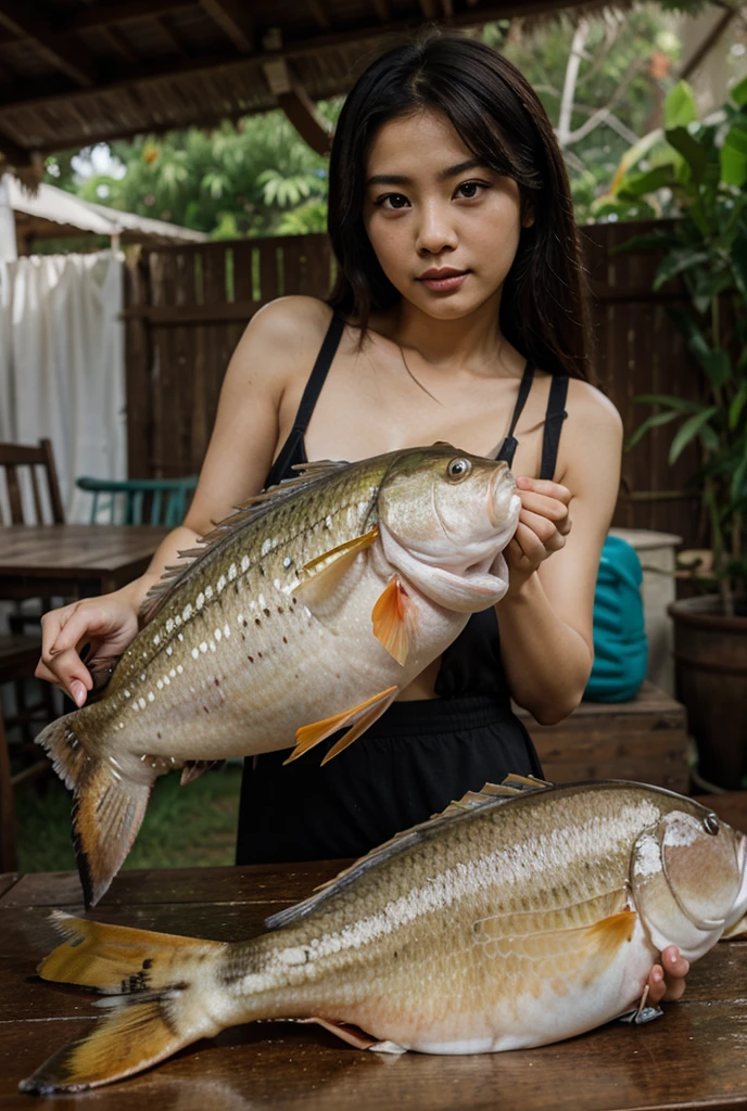 Steamed mullet