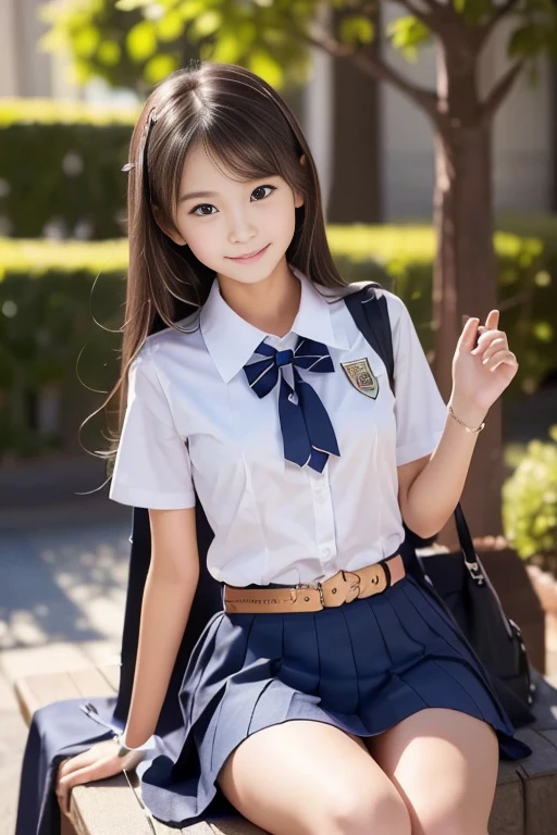 (ung girl), kawaii, (highly detailed Beautiful face), Amazing face and eyes, (Best Quality:1.4), (Ultra-detailed), (extremely detailed CG unified 8k wallpaper), Highly detailed, High-definition raw color photos, Professional Photography, Realistic portrait, twintails, (hi-school uniform, pleated mini skirt:1.3), (hi-school uniform with wide open breasts:1.2), Sitting, (open your legs), cameltoe, depth of fields, School, classroom, (fine face:1.2), (from below:1.2)