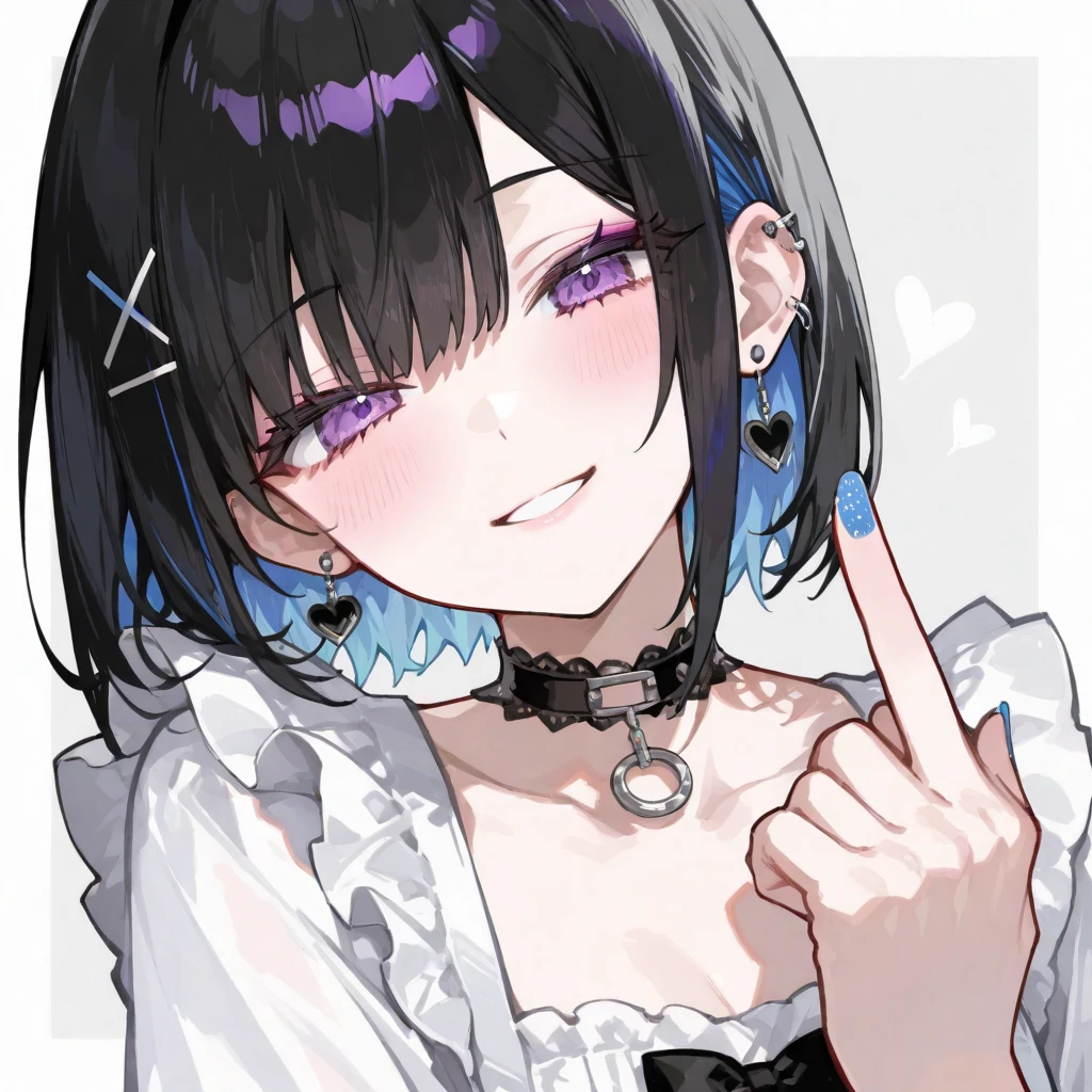 nsfw ahegao Peace sign with both hands first round girl multiple