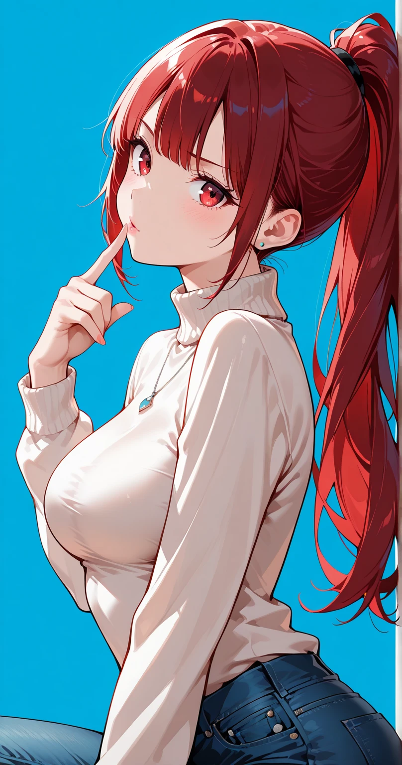 <lora:makima_offset:1.4>,(((makima \(chainsaw man\))),upper body,<lora:makima_eyes:0.5>,(makima_eyes),big eyes,(stare),(((finger in mouth))),licking finger,seductive,sexy,<lora:Wetshirt:0.5>,(wet shirt),wet,cleavage,covered nipple,see-through shirt,nipples showing through shirt,shaded face,tie,looking at viewer,bangs,red hair, braided hair, sunlight, (medium breasts),sharp focus,blurry background,adult women,partly open mouth