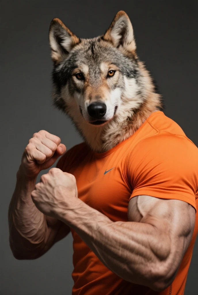 Muscular hairy wolf and sweaty adult (detailded), pose sexy, big dick, view from the bottom, now, transferring.