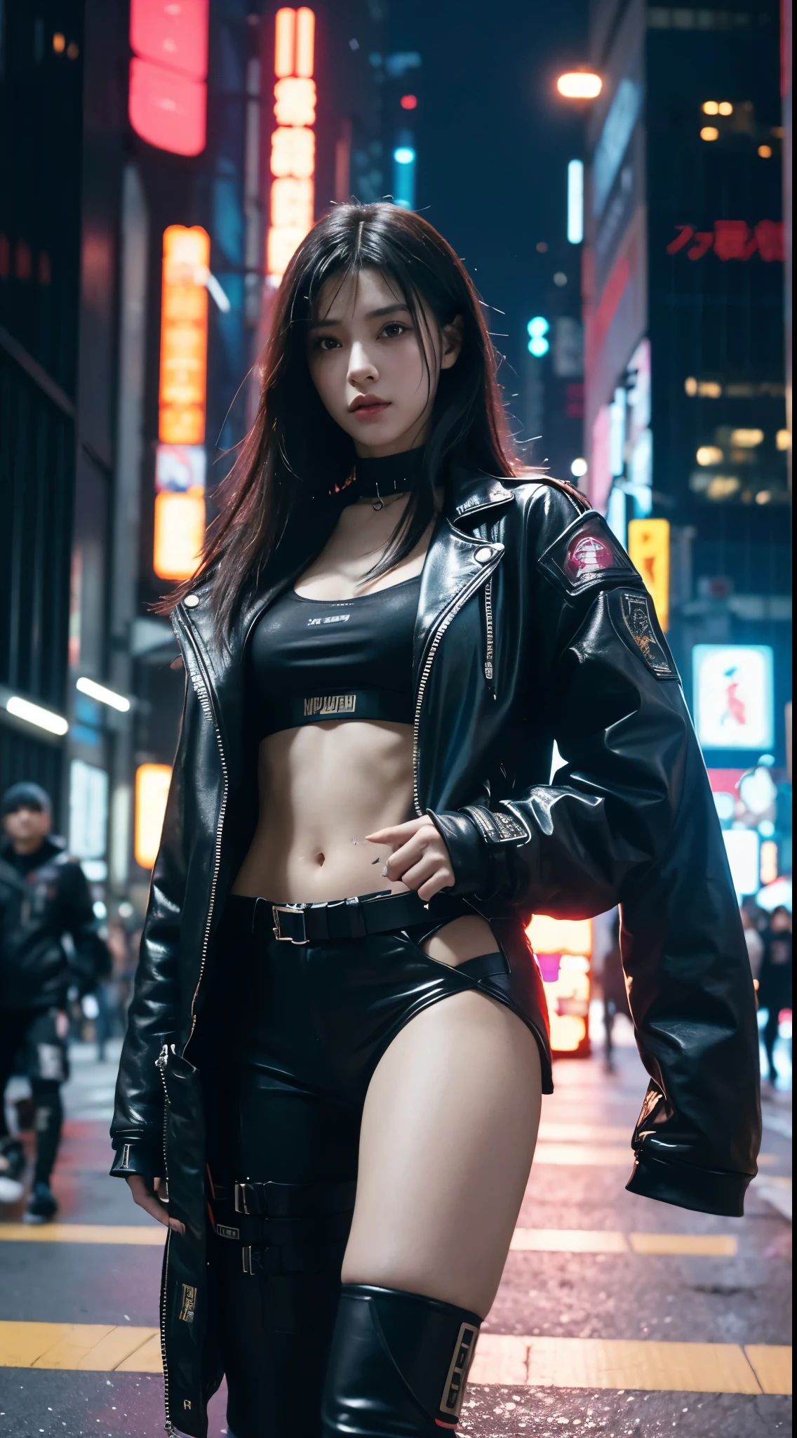 A girl in the cyberpunk city, Cyberpunk Photos, Cyberpunk 2000. role model, in a future cyberpunk city, at an cyberpunk city, cyberpunk girl, cyberpunk style, cyberpunk girl, Tokyo's Future Cyberpunk Night, in the cyberpunk city, wear glasses, korean.