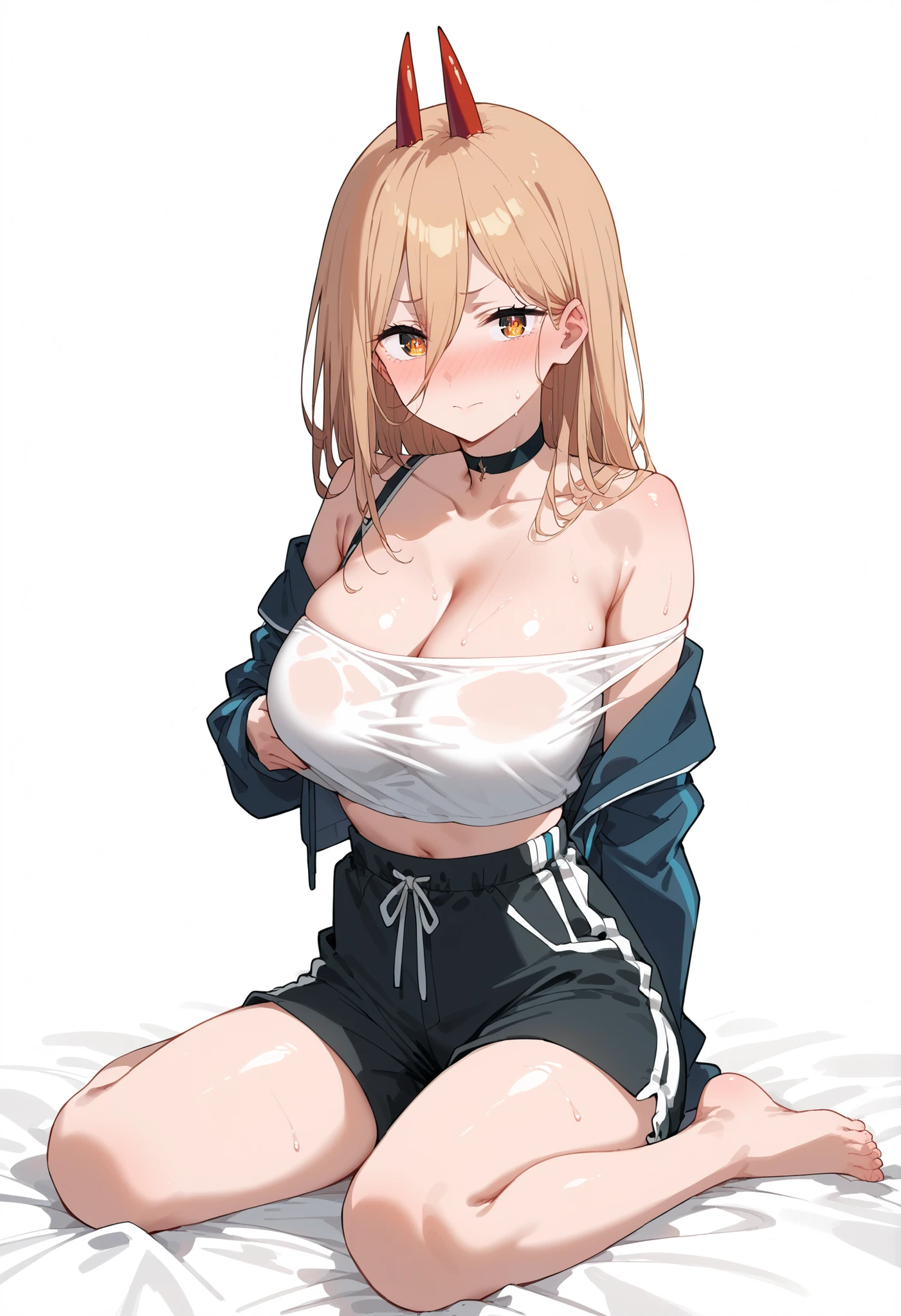 Anime. 1 girl. Elf. . . Blonde. Long hair. Green eyes. Beautiful eyes. Slavear Shackles. Dirty tunic. Torn tunic. Dirty panties. Torn panties. Urinary incontinence. I need to pee. I really desperately want to pee. She pees under herself. She pees in her panties. She peed herself. Urine drips down my thighs onto the ground. Hands on crotch. He squeezes his crotch tightly. Ultra detailed. Best quality. Detailed face. Anatomically perfect body. Standing at full height. A high resolution.