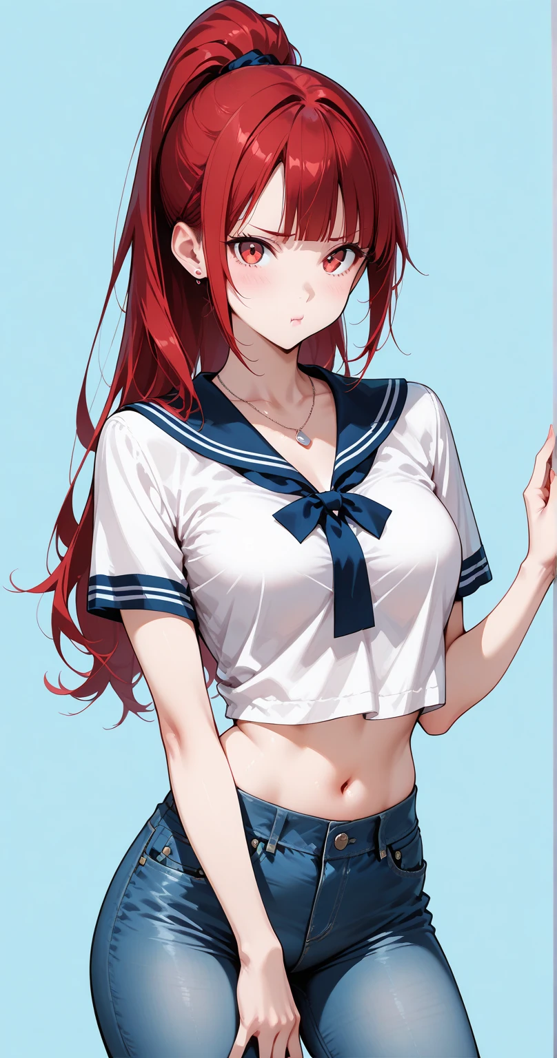 Asuka Langley Soryu,Blue eyes,hair between eye,headware,Interface headset,Orange hair,Red Ribbon、bow ribbon、校服、skirt by the、Slip Dress、Slip Dress、Tokyo No. 3 Middle School Uniforms、,Show your pants、Lace black underwear with a very small area、Big breasts、((Smaller head))、1 female、Sexy pose with one knee standing、(Raw photography:1.2)、(Photorealsitic:1.4)、A smile、Textured skin、extremely detailed eye and face、beatiful detailed eyes、二重まぶた、huge filesize、(Increase the beauty of skin texture:1.1)、hight resolution、highlydetailed skin、top-quality、8k wallpaper、电影灯光、large boob,Seductive underwear、Open legs、The chest is visible、 Spread your legs、Spread your crotch、Persistent stare, Sharp eyes, sexy langeries