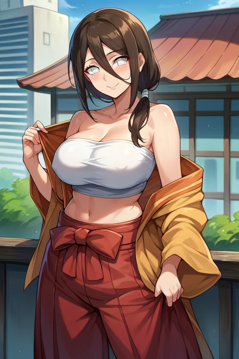 (masterpiece, best quality:1.2), 1girl, solo,
long hair, shinobu kochou, falda corta, playera negra corta, muslos grandes, pechos grandes, muslos grandes, medias 