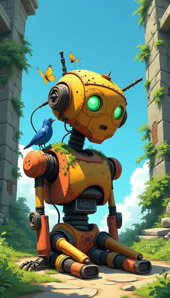 Ghibli style robot