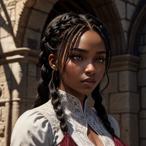 a slave woman in ancient greece, detailed realistic portrait, ((beautiful detailed eyes, beautiful detailed lips, extremely detailed face)), dirty ragged clothes, sorrowful expression, chains on wrists, slave collar, rough stone walls, warm lighting, dramatic shadows, muted color palette, (best quality, 4k, 8k, highres, masterpiece:1.2), ultra-detailed, (realistic, photorealistic, photo-realistic:1.37), dramatic lighting, cinematic composition, intricate detailing, highly textured