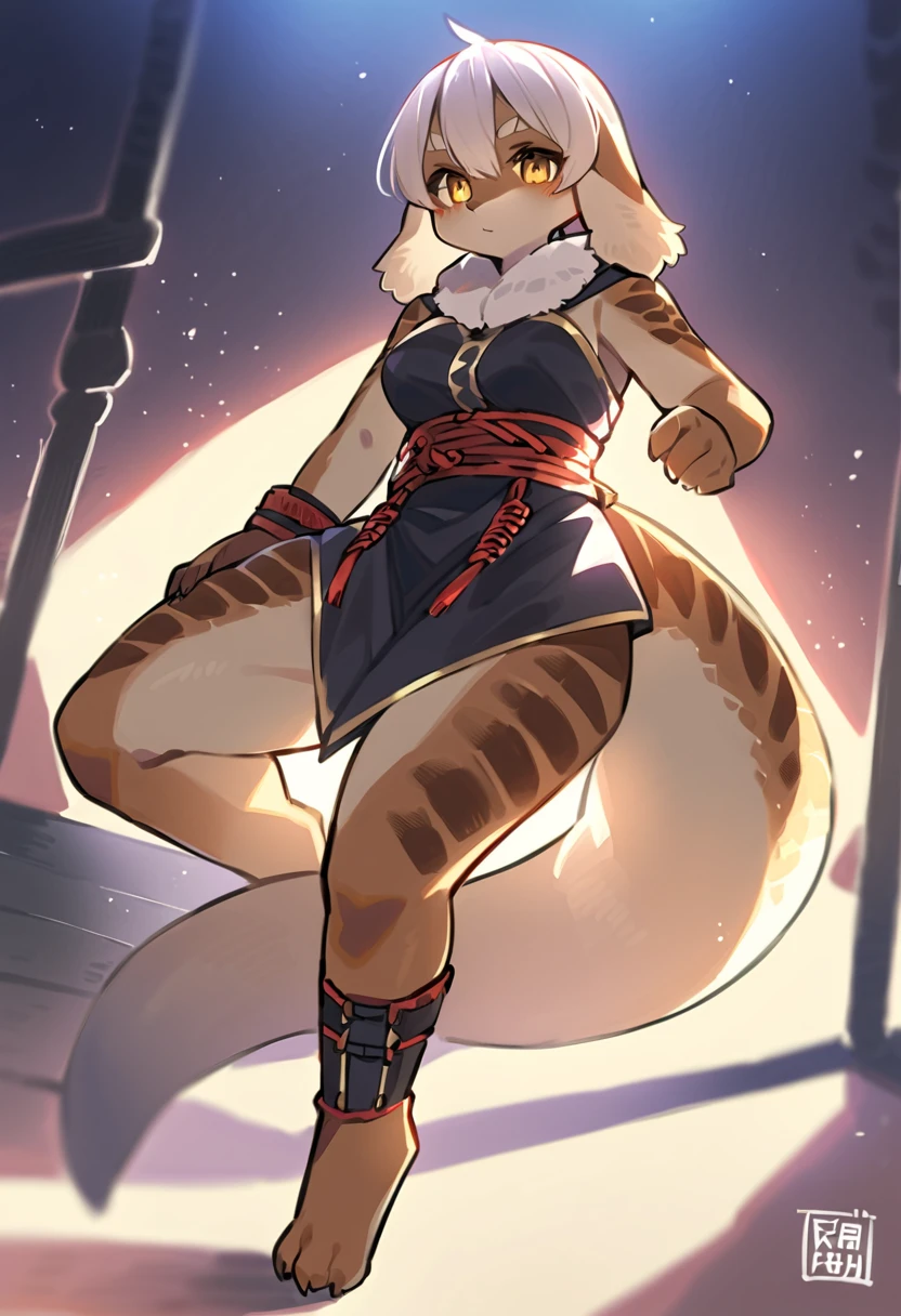 （Fembot Dragon), standing, Solo,, Detailed scale texture, Bedroom, (Cyberpunk), (tribe outfit, ), (shoulders down,Leg underwear),Plastic sandals,Silver-white body,White belly, dawn, shaded, Dim environment, (drakgem), ((rakisha)), (kontanagamori)), (Upward view), It looks painful, [Simple background], Detailed pupils, Masterpiece artwork, Caustics, rim lit, Singlelightsource, Sharp shadows, solo portrait，finger claws, (digitgrade, toe claws), (Hanfu), by Inessa Garmash, greg rutkovsky, pino daeni, ruanjia
