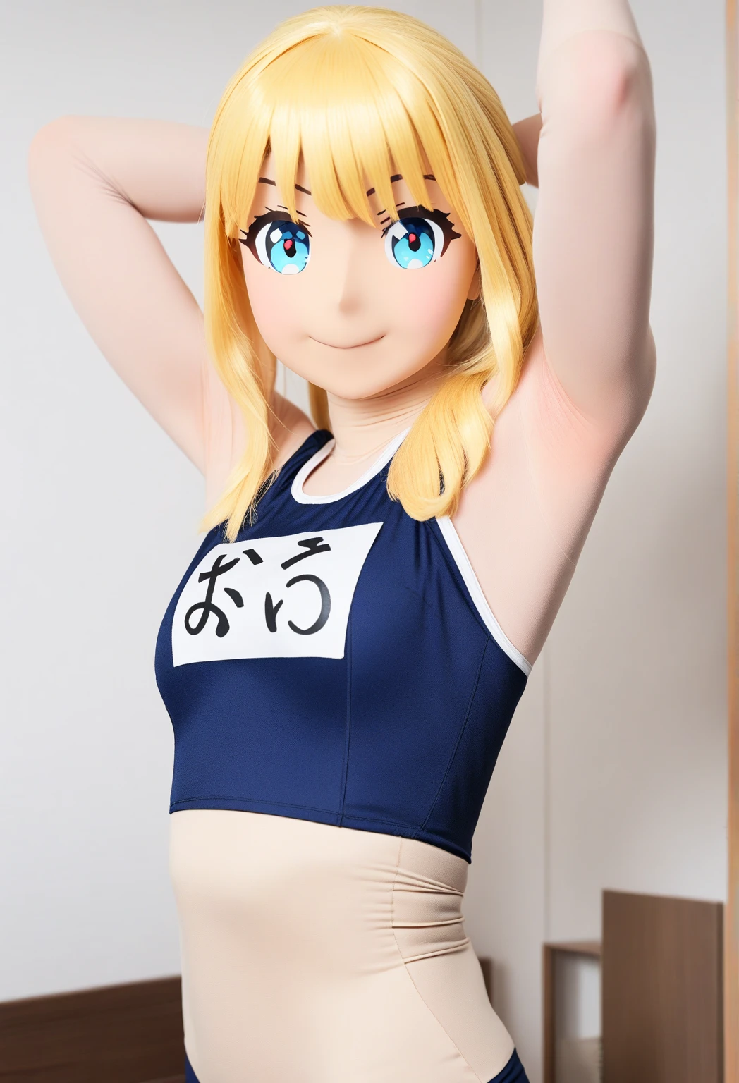 1 woman, alone, 8K, masterpiece,, Masterpiece, 8ก, (big breasts:1.5), Cute face,  , look at the audience., Stationary face , (nipple:1.6), (hairy:1.8), blue panties, 