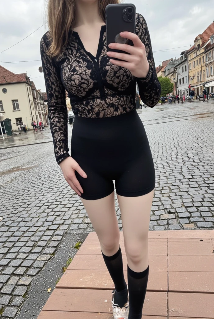there are two women standing in a parking lot holding hands, wearing nothing, she has a jiggly fat round belly, taken in the early 2020s, taken in the late 2010s, very accurate photo, wearing no clothes, 30 years old woman, 3 0 years old woman, wearing nothing, Big , huge , no clothes, sexy, cute, no clothes, thick, bbw, chubby stomach, thick nipples, nipple piercings, large areola, hard nipples, piercing through shirt, busty, major cleavage, naked, ripping through top, spilling over sides, bra too tight, extra wide hips, fat bbw, showing off huge belly, fat stomach, fat bbw, big tummy, bikini, bare stomach, uncovered stomach, play with stomach, belly muffin top, belly hanging out of clothes, belly out, clothed, clothes, covering private, not nsfw, safe for work, belly out, muffin top spilling over, naked belly, no skirt, not high waisted pants, no pants, booty shorts, wearing low-waisted skirt, no clothes on bottom, no dress, only shirt, only top, underwear under stomach