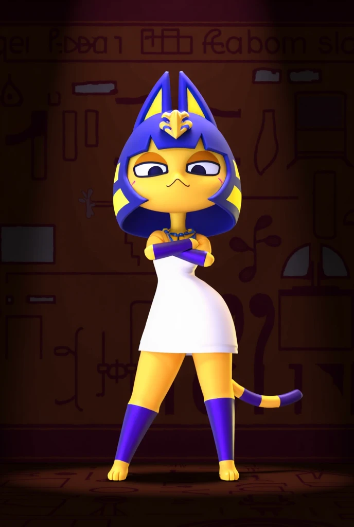 ankha, Animal Crossing, best quality, masterpiece, solo, 1girl, 
