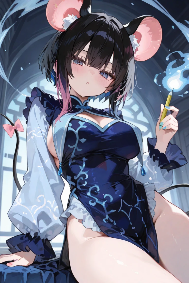 (dynamic angle:1.3, front view:1.1, breast focus:1.3, from above:1.1), (((Masterpiece))),(((Super Detail))),(((in 8K))),(((best composition))),(((Rim lighting,Fireglow effect,deep shadow))),solo),Beautiful fingers,Detailed finger features,(Detailed hair features:1.7),(Dynamic and sexy bending pose:1.3),detailed facial features,detailed clothes features, (perky chest:1.1), (pointed chest:1.3), delicate beautiful face, Bright blue eyes, cute eyes, sparkling eyes, Big eyes, beautiful detailed eyes,(masterpiece), (best quality), detailed, 1 girl, soro, twintails, long wavy hair twintails.hairs between eyes,dark green eyes ,dark green hair, (magical girl:1.2), bow, dress, (pink:0.6), over legwear, boots, too many frills, too many bow, standing,striped panties.magical stick, mechanical stick, magic cercle, flying,