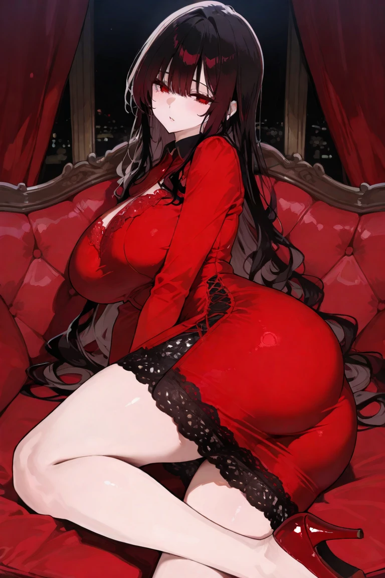 {{masterpiece, best quality, extremely detailed CG, unity 8k wallpaper,ultra resolution}},Award-winning photography,(best illumination,Very Delicate and Beautiful),{one girl,solo}, (detailed background), gothic bedroom, goth, gothic, Vampire, emo, heavy black makeup, gigantic breasts, on her knees, on the bed, sitting on her knees, imminent blowjob, fellatio gesture, cum in mouth, open mouth, cum, red chest tattoo, milf, black hair, glowing red eyes, heavy black makeup, black makeup, runny makeup, shaking, trembling, heart, hearts, ahegao, big eyes, black fishnet lingerie, chest tattoo,