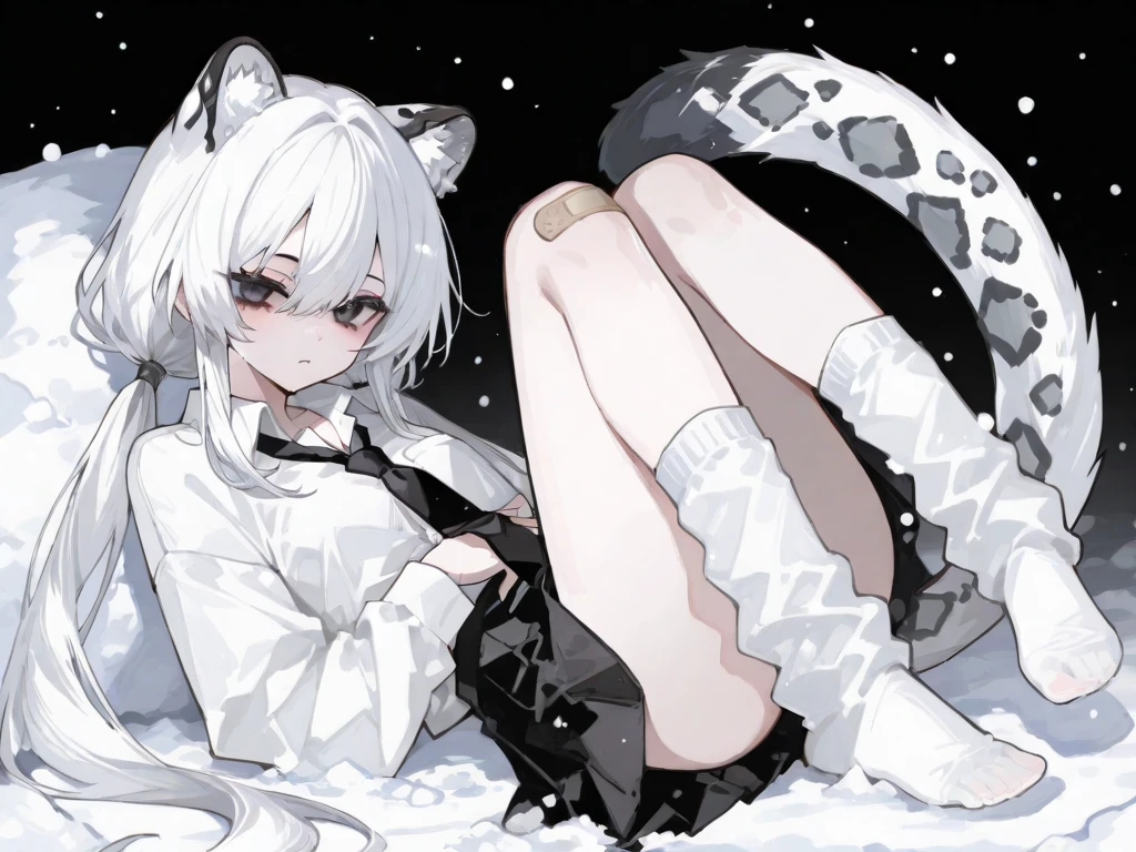 1 cat, black and white, anime style, background transparent,