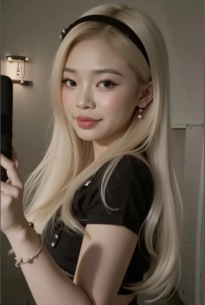 Jennie BlackPink rafa com longos cabelos loiros e uma gargantilha sorrindo, com longos cabelos loiros, jennie blackpink, jennie blackpink, jennie blackpink com cabelo loiro, jennie blackpink, longos cabelos loiros e olhos grandes, uma loira linda, jennie blackpink, jennie blackpink sexy com cabelo loiro longo, Ela tem cabelo loiro, linda garota loira