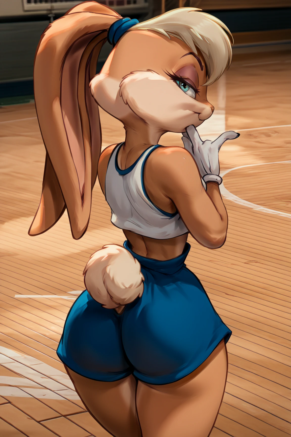Lola bunny bending over, big ass, big butt