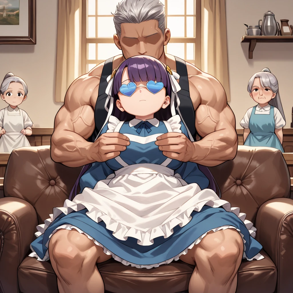 score_9, score_8_up, score_7_up, source_anime, source_cartoon,masterpiece, best quality, very aesthetic, absurdres, highly detailed,
1boy, 1girl, girl is todder, flat chest, maid costume, topless, tegaki,
NSFW, hetero, fat man, (phimosis, short_penis, small_penis:1.2), from below, penis awe,
on the bed sitting,
masterpiece, best quality, very aesthetic, absurdres, highly detailed,