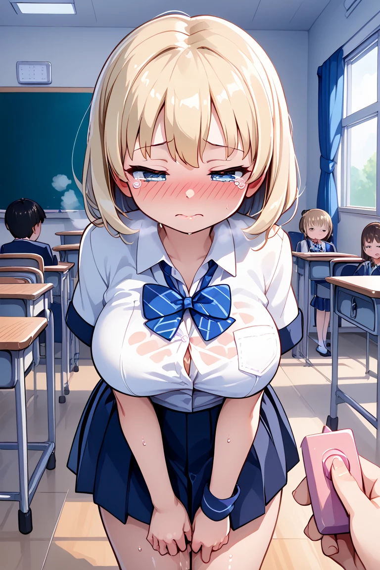 (masterpiece, Highest quality:1.2)、girl、sit、(Eyes half closed)、(tears:1.6)、[:(Detailed face:1.2):0.2]、(Big Breasts)、(Breastfeeding:1.3)、(lick)、(Multiple kids:1.3)、High School Uniform、(rape)、(NSFW:1.3)、Obsessed with boobs