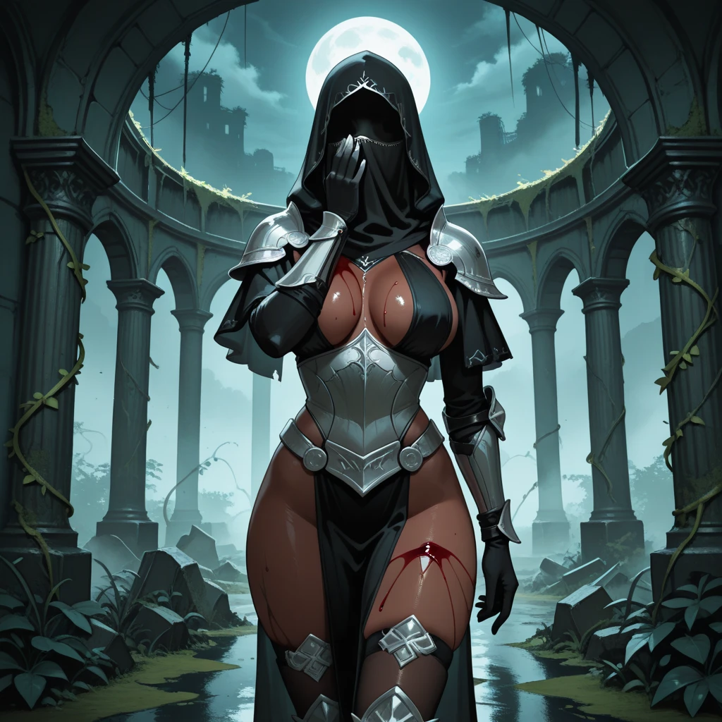 General grievous, wide hips, massive thighs, massive ass, Star Wars, femboy, flat chest, androgynous, mask