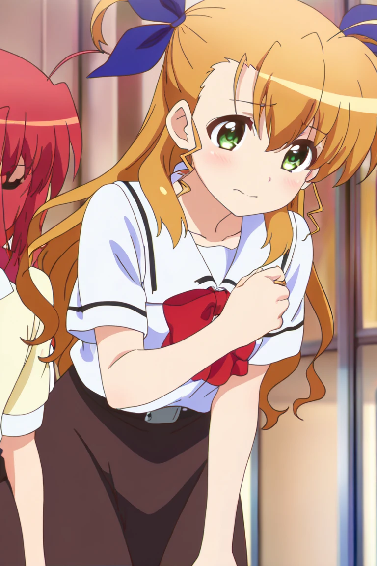 1girl, shirai kuroko, toaru majutsu no index, uniform, underwear, smile,
