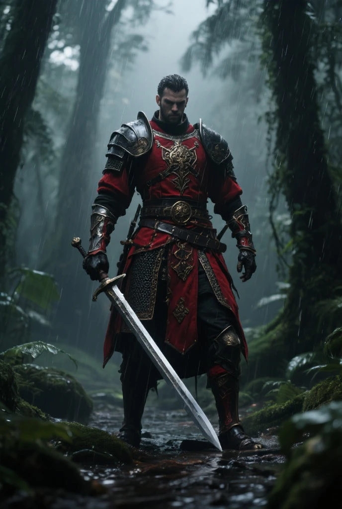 Boys in 8K resolution(full body Esbian:1.3)shots、splashart、Great cartoon style、Photorealistic boy Japan samurai appearance、Anatomical Photorealistic Digital Painting(shoun:1.3)Portrait of a boy(samurais:1.3)Black Japan Samurai Armor Complex(heavily armored:1.3)A dark-haired(Dark and moody universe:1.3)、Black clothe,light particules、highlydetailed skin、Demon Slayer、extremely detailed eye、 (Elden Ring-style:1.1)、(warhammer style:1.3)、Concept Artist、globalillumination、depth of fields、splashart、art by:ArtGerm、by Greg Rutkowsky、viktoria gavrilenko,Has a very large sword,Big sword in hand,japanese samurai,
