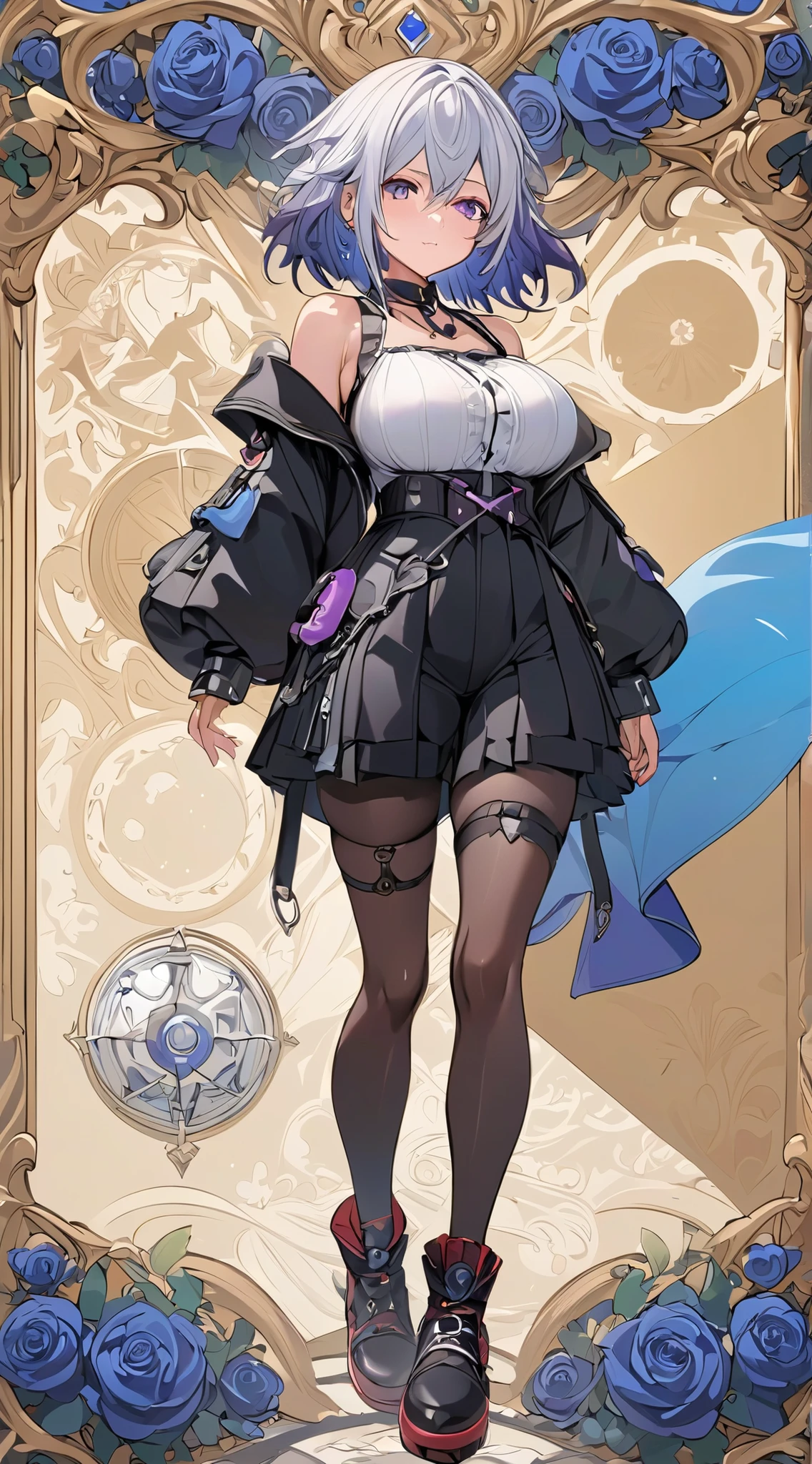 Perfect Face,One Girl,Game Characters,((Blindfold:1.4)),
((Highest quality)), ((masterpiece)),(detailed),High resolution,Sharp focus,(Very detailed CG unity 8k wallpaper),(((Vibrant colors))),{Best illustrations},
(Realistic eyes, Natural skin texture, Realistic facial details),(Complete Anatomy),Perfect Fingers,  
High resolution,Two-dimensional beautiful girl,Super Beauty,Glowing Skin,Pink Hair, 
Short Bob Hair,Big Breasts,glamorous_expensive_Tight waist_Long legs,curve, hair band,mole under lips,Off the shoulder、Cover your chest with your hands,