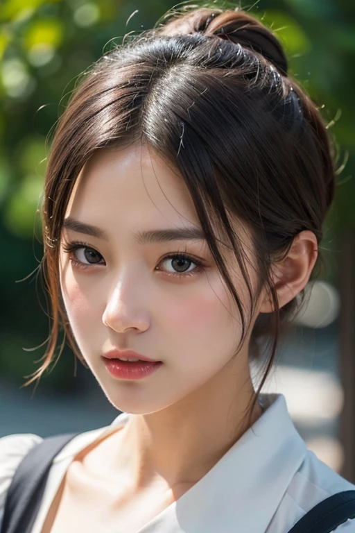 night, RAW Photos, (((Very beautiful portrait))), (Very beautiful portrait))), 1 girl, sexy 25 year old girl, ((Natural brown updo)), [Brown eyes],A gentle smile looking at the camera(Cleavage), ((masterpiece, 最high quality, Super detailed, Cinema Lighting, Intricate details, High resolution, 8k, Very detailed)), Detailed Background, 8k UHD, Digital SLR, Soft lighting, high quality, Film Grain, Fujifilm XT3, Shallow depth of field, Natural light, Perfect Face、firework、yukata