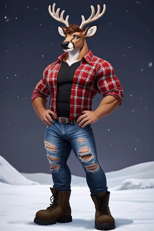 anthro (chow chow), male, adult, muscular, jean shorts, looking at the viewer, (by the realistic, detailed texture of the coat: 1.2), detailed background, wild background, photorealistic, hyper realistic, ultra detailed,