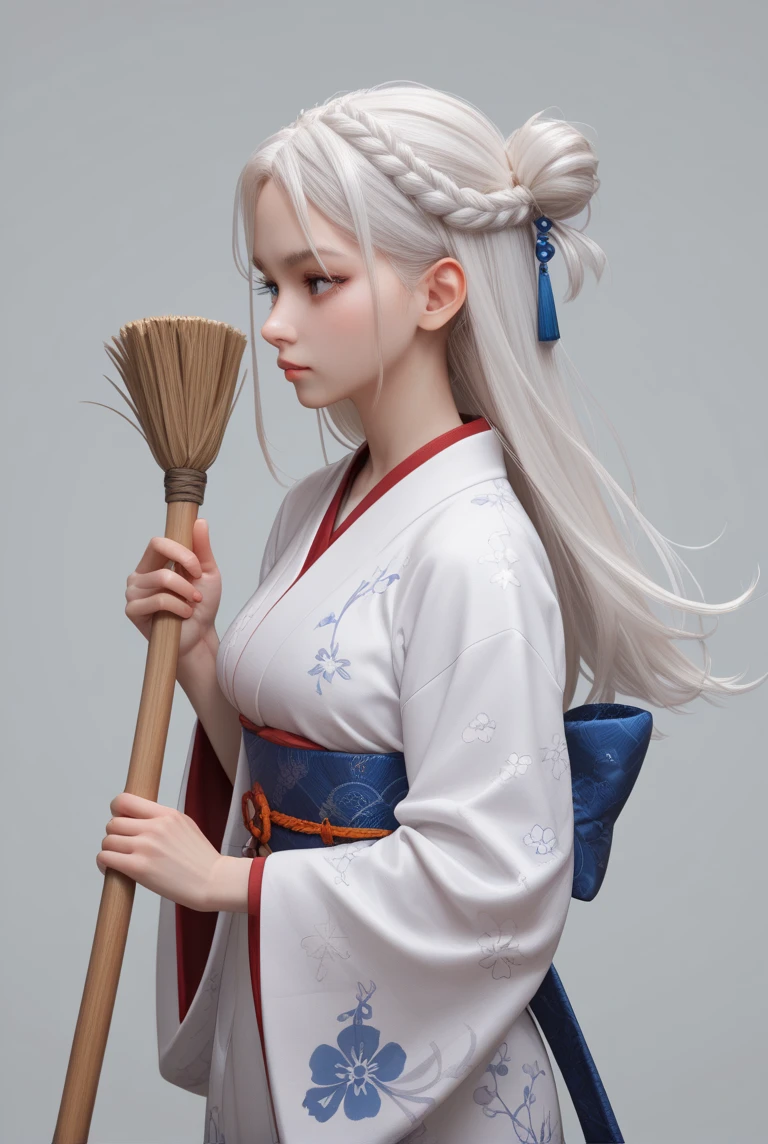 traditional Japanese kimono、Chrysanthemum、with floral pattern,Personification of the white snake,long white hair,Holding a dagger,closing eye,sneering,(RAW shooting)、(hyper realstic、Top image quality)、8k、(realisitic、photoRealstic:1.3)、masterpiece、超A high resolution、Stunning big、((Beautiful 35 year old Japan:1.3)Crystal clear white skin,Close your eyes tightly,A sexy,Natural soft light、(film grains、FujifilmXT3、8k uhd、Digital SLR、lens)、Hollywood lips、Wide jawline、wide lips、narrow beautiful nose、movie、(Up to 8K resolution for photos、complexly detailed、Convoluted、elegent、Expansiveness、Fantastical)、ultra-detailliert、Insane details、Beautifully color graded、unrealengine、The degree of freedom、Hyper-Resolution、Megapixel、cinematic lightening、Anti-aliasing、FKAA、TXAA、RTX、SSAO、Post-processing、Post Production、tonemapping、CGI、VFX、SFX、Insanely detailed and interesting、Hyper maximalist、hyper realstic、Volumetric、ultra photoreal、ultra -detail、intricate detailes、ultra -detail、fulcolor、Volume Lightning、HDR、reallistic、unrealengine、16K、Foconitide、octan render