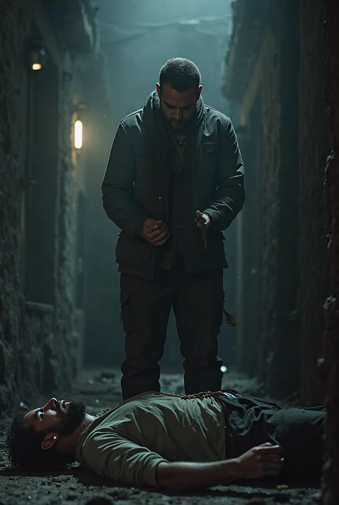 black hair, man, getting whipped, laying on a wooden platform, in a dungeon, platform is an X, blood everywhere, back cut open, (best quality,4k,8k,highres,masterpiece:1.2), ultra-detailed, (realistic,photorealistic,photo-realistic:1.37), HDR, UHD, studio lighting, extreme detail description, professional, vivid colors, portraits, dark color palette, dramatic lighting