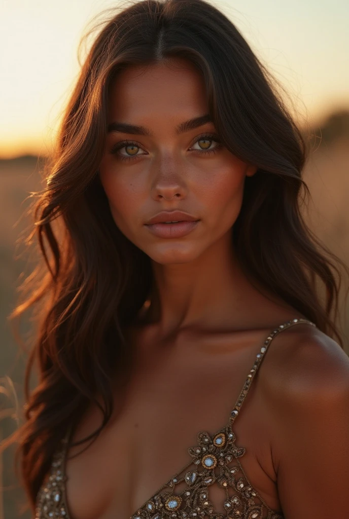 beautiful woman, 26 years old, 170cm tall, 80kg, medium build, Arabian, honey brown hair, dark brown eyes, wearing a black dress, lending on a jeep car, realistic, photorealistic, hyper detailed, high quality, 8k, masterpiece, intricate details, dramatic lighting, cinematic composition, natural skin tones, volumetric lighting, depth of field, ultra-detailed, physically-based rendering, professional photography