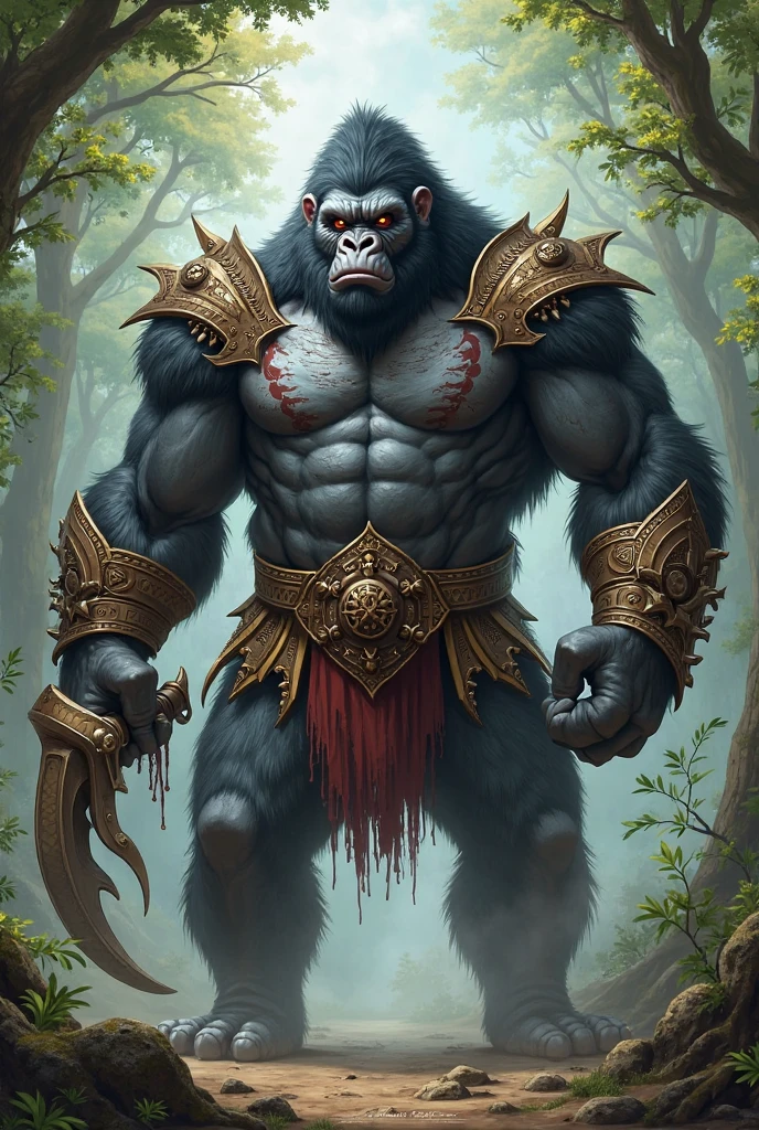 Generate a sketch of king kongo