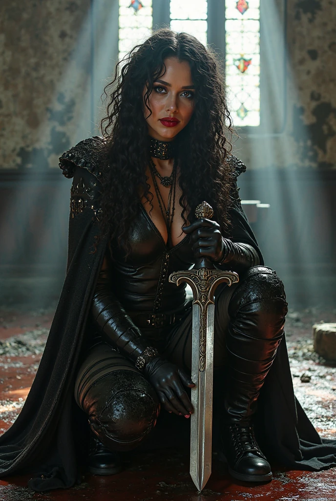 (Kate Beckinsale) as Anna Valerious is often seen wearing period clothing that reflects her noble status and combat life. She wears a combination of traditional Romanian attire with practical elements for monster hunting., including corsets, long skirts, combat boots and a leather coat.