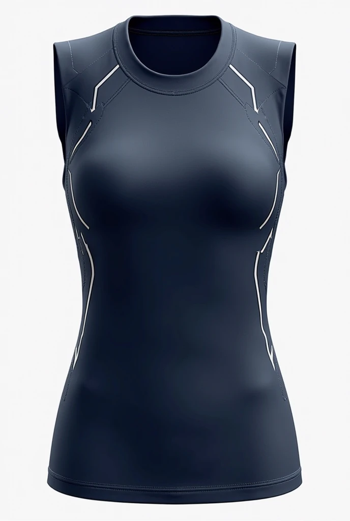 Dark blue to black gradient tank top