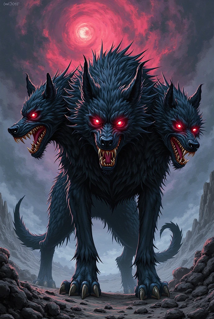 Nature's Beasts with dark red background