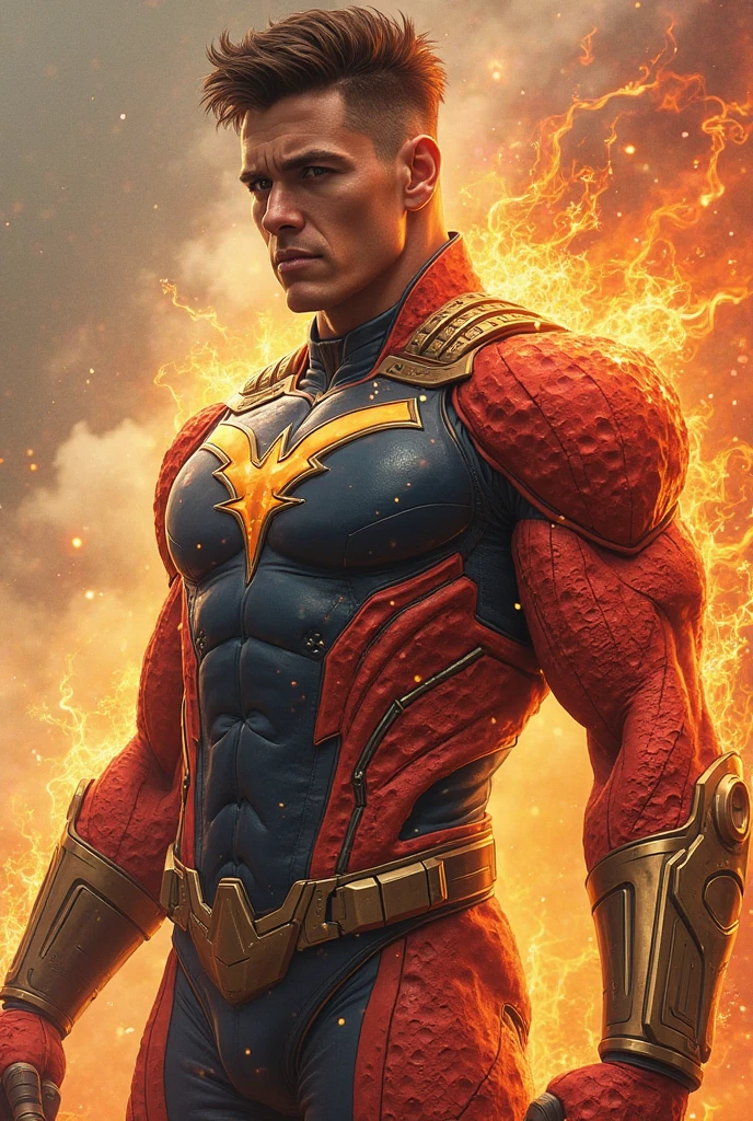 "(melhor qualidade, Altas, Realistic:1.37), black MALE superhero with black power, tema neon, roupas de cor vermelha , (cor) luz emitida pelos olhos dela, , Hands, and feet, cores vibrantes, Pose forte e confiante, Dynamic background"