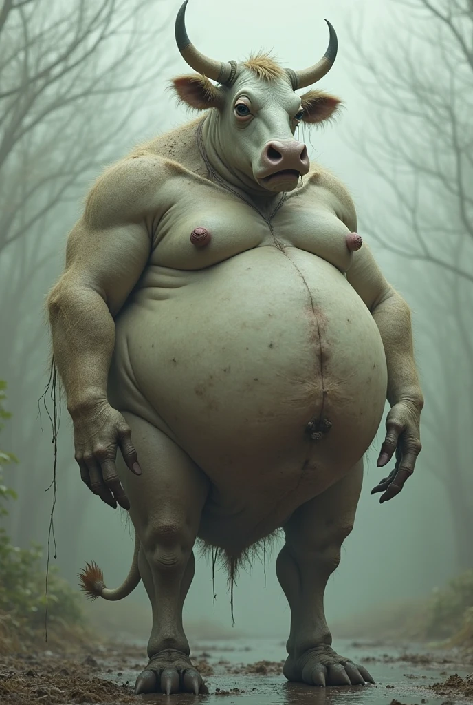 score_9, score_8_up, score_7_up, photorealistic, ultra detailed, white background, solo, solo_focus furry, anthro, female, hippo, , hair, slight chubby, , wide , thick thighs, curvy figure