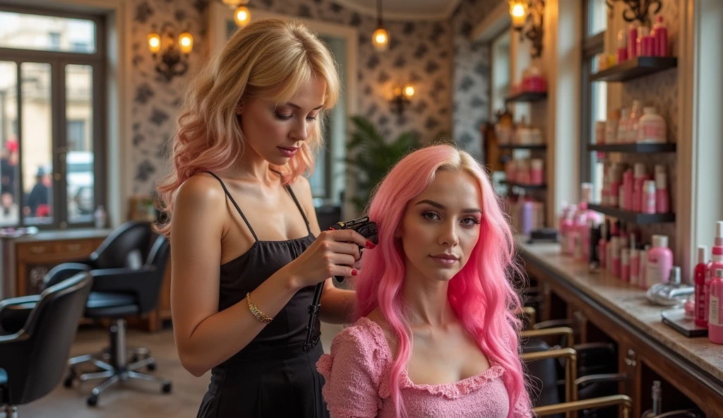 ((best quality, 8k, master part: 1.3)), foco nítido: 1.2, Uma bela Lei Katrina nua com corpo perfeito: 1.4, Slim Abdomen: 1.2, ((Corte de cabelo longo em camadas, rosa claro brilhante e seios pequeno 1.2)), () (Small and beautiful hard nipple) (Thin and damp button up to shirt length: 1.1), (Camisa branca molhada pela chuva), (chuva, Rua: 1.2), DAMP BODY: 1.1, Textura altamente detalhada do rosto e da pele, Olhos detalhados, Double eyelidm, pele bronzeada, sexy, e corpo bronzeado, ombros expostos, clivagem