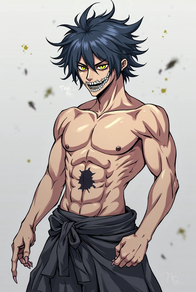 Libido boy,Abs,ultraclear,Evil laughter,big breasts exposed cleavage