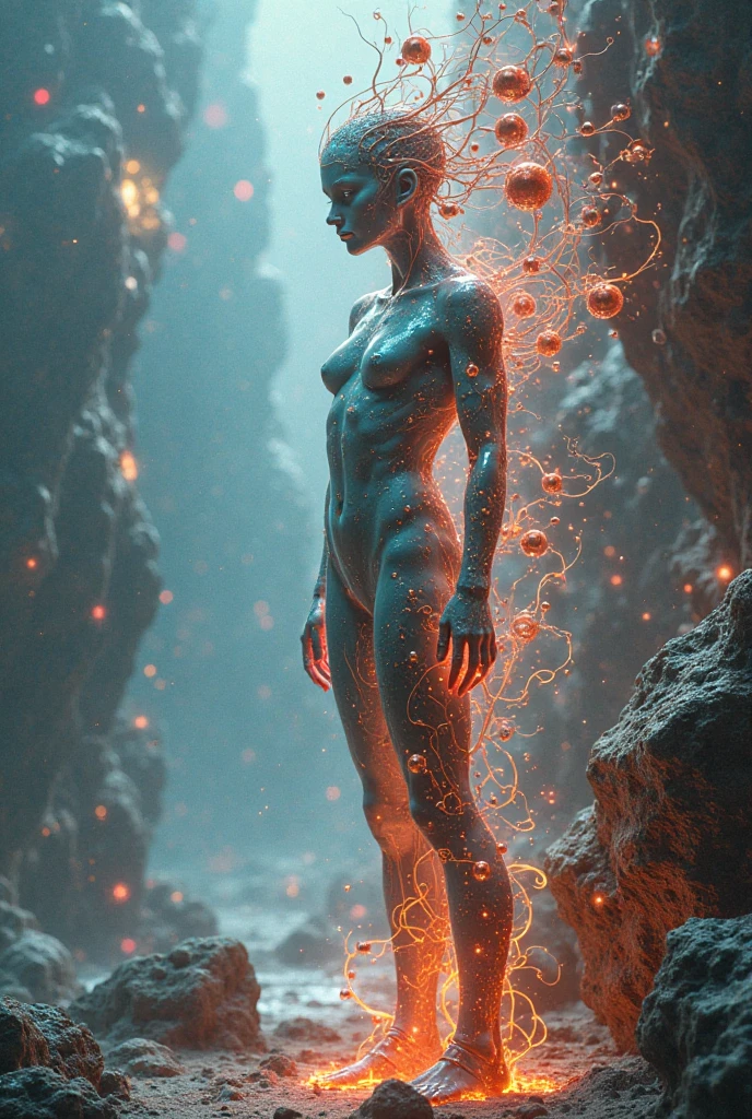A futuristic 2050 landscape where the song is personified as an ethereal figure with a blend of organic and digital features. The environment includes holograms, neural interfaces, and immersive music experiences, with the song interacting with these elements. The colors are a mix of vibrant neon and soft, glowing tones, creating a sense of advanced technology and timeless creativity. (size: 1024x1024)