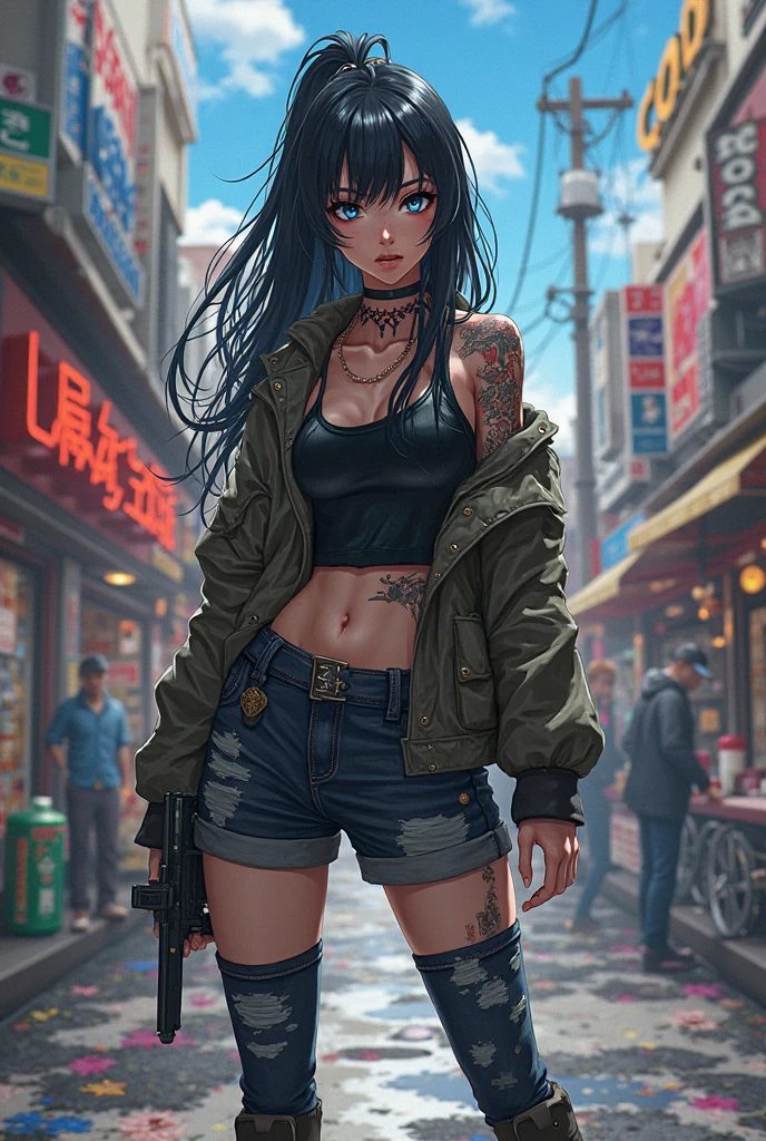 1girl, beautiful detailed eyes, beautiful detailed lips, extremely detailed face and features, longeyelashes, hailee steinfeld, hinata hyuga, blue hair, white jacket, light blue outfit, detailed clothing, photorealistic, 8k, ultra-detailed, realistic, masterpiece, highly detailed, intricate details, elegant, cinematic lighting, dramatic lighting, beautiful background, scenic landscape, nature, realistic colors, vivid colors
